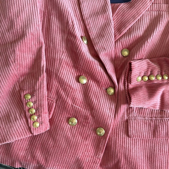 NWT Rowing Blazers Pink Corduroy Blazer - Picture 3 of 4